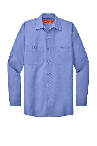 Red Kap SP14 Long Sleeve Industrial Work Shirt - Custom Decorated