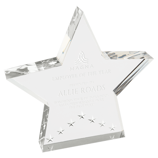 Silver 6" Star Performer Acrylic