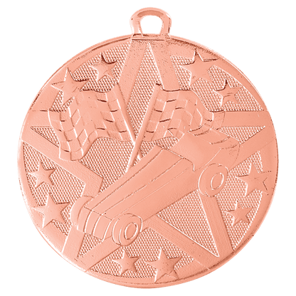 Bronze 2" Superstar Pinewood Derby Medal