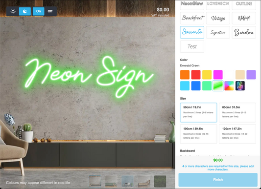 Design your Custom Neon Sign!