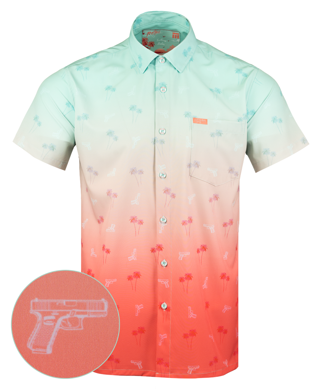 Setting Palm (Orange/Teal) BD