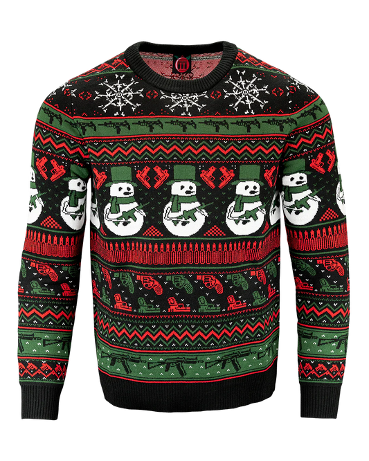 Snowman Black Sweater