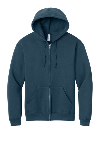 Jerzees Z12M Rugged Unisex Full-Zip Hooded Sweatshirt - Custom Decorated