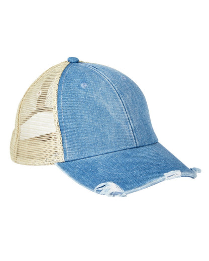 Adams OL102 Distressed Ollie Cap - Custom Decorated