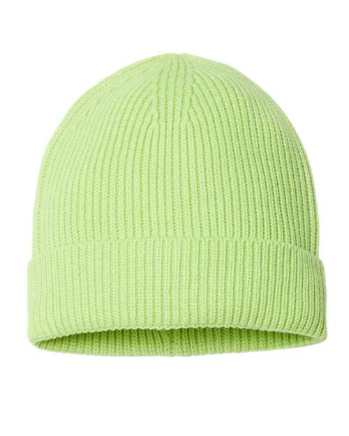 Atlantis Headwear ANDY Sustainable Fine Rib Cuffed Beanie - Custom Decorated