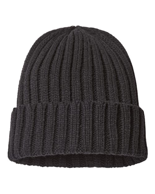 Atlantis Headwear SHORE Sustainable Cable Knit Cuffed Beanie - Custom Decorated
