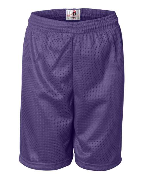 "Badger 2207 Youth Pro Mesh 6" Shorts"