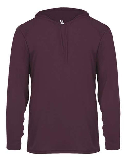 Badger 4105 B-Core Hooded Long Sleeve T-Shirt