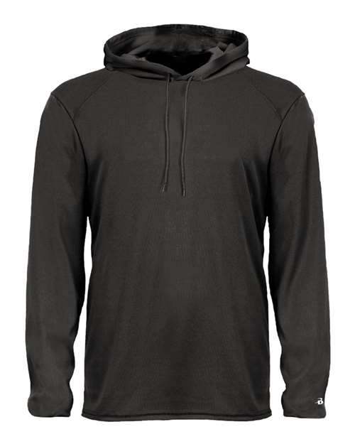 Badger 4105 B-Core Hooded Long Sleeve T-Shirt - Custom Decorated