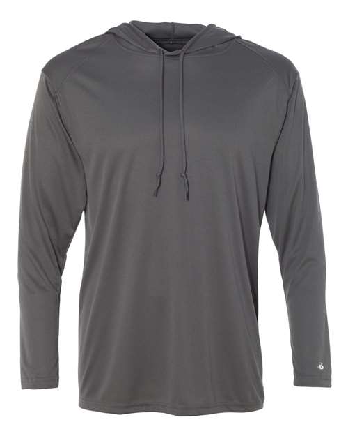 Badger 4105 B-Core Hooded Long Sleeve T-Shirt
