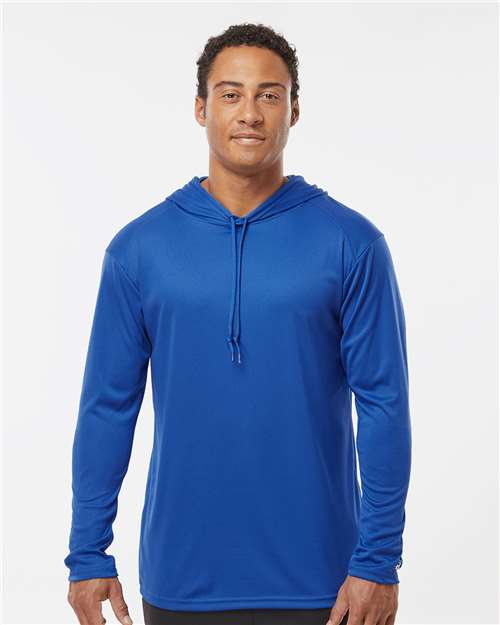 Badger 4105 B-Core Hooded Long Sleeve T-Shirt