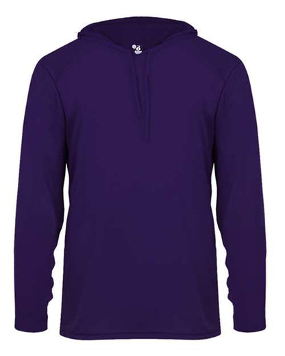 Badger 4105 B-Core Hooded Long Sleeve T-Shirt
