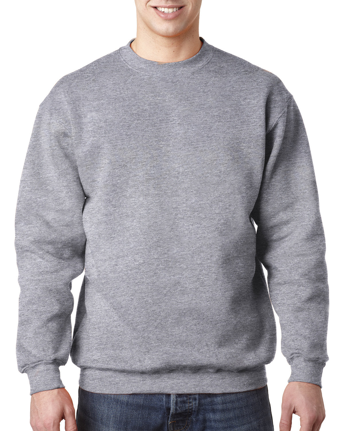 Bayside BA1102 Adult 9.5 oz., 80/20 Heavyweight Crewneck Sweatshirt