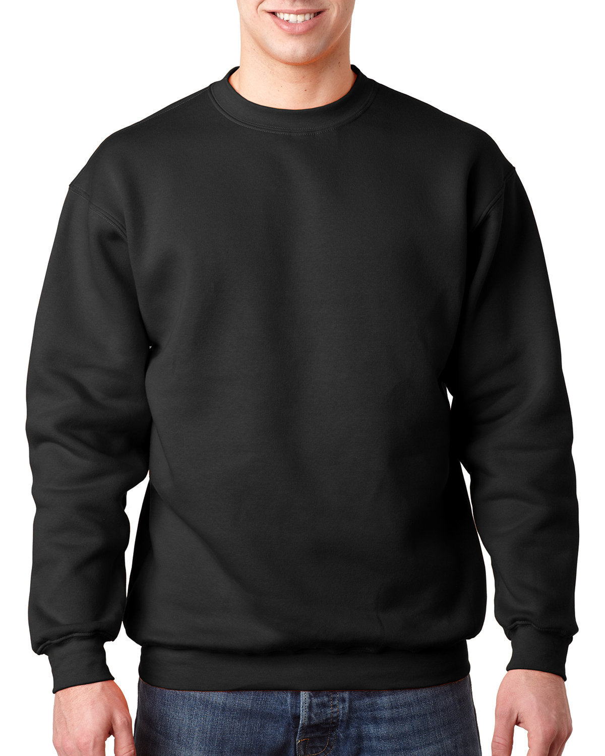 Bayside BA1102 Adult 9.5 oz., 80/20 Heavyweight Crewneck Sweatshirt - Custom Decorated