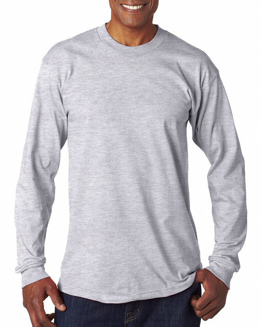 Bayside BA6100 Adult 6.1 oz., 100% Cotton Long Sleeve T-Shirt - Custom Decorated