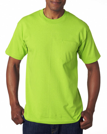 Bayside BA7100 Adult 6.1 oz., 100% Cotton Pocket T-Shirt