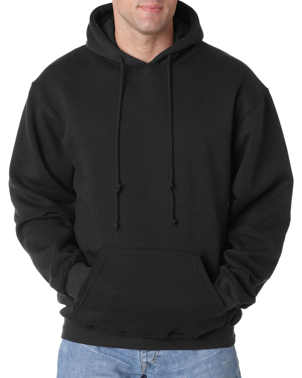 Bayside BA960 Adult 9.5 oz., 80/20 Pullover Hooded Sweatshirt - Custom Decorated