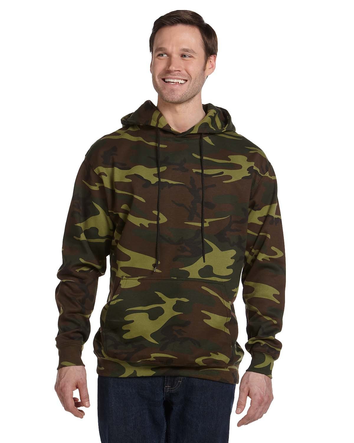 Code Five 3969 Unisex Camo Pullover Hoodie - Custom Decorated