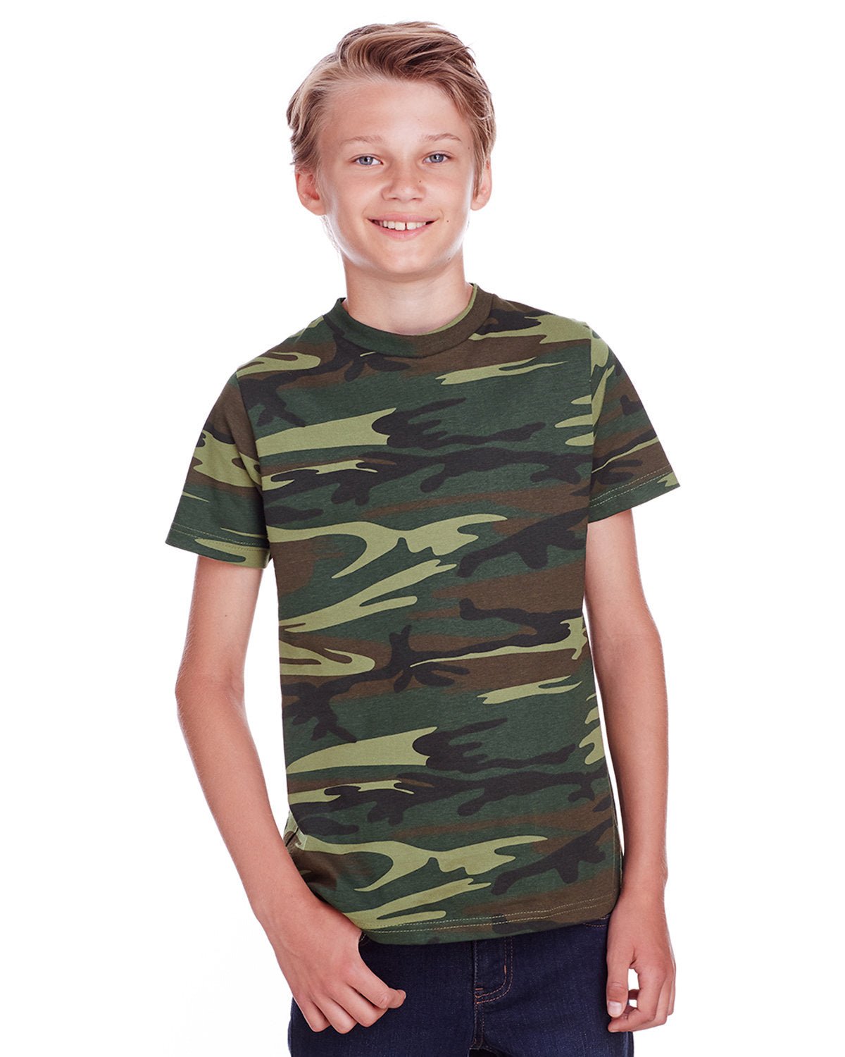 Code Five C52207 Youth Camo T-Shirt - Custom Decorated