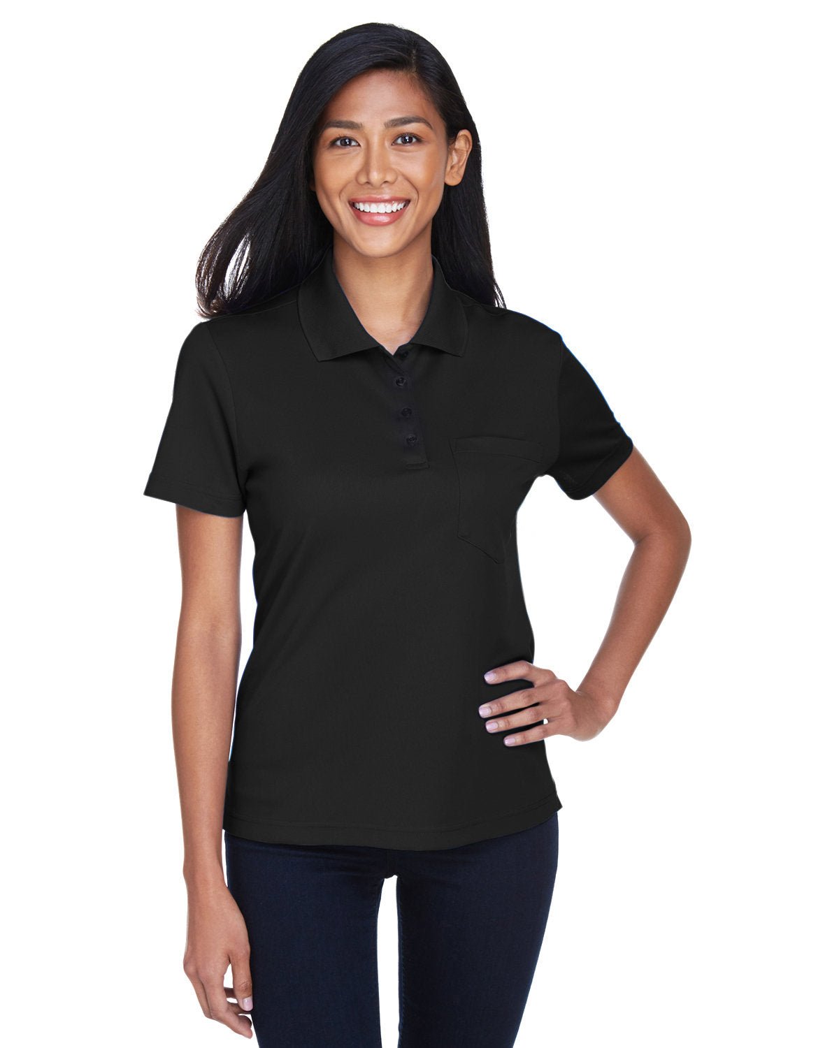 Core 365 78181P Ladies' Origin Performance Piqu Polo with Pocket - Custom Decorated