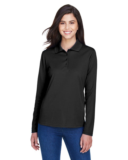 Core 365 78192 Ladies' Pinnacle Performance Long-Sleeve Piqu Polo - Custom Decorated