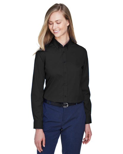 Core 365 78193 Ladies' Operate Long-Sleeve Twill Shirt - Custom Decorated