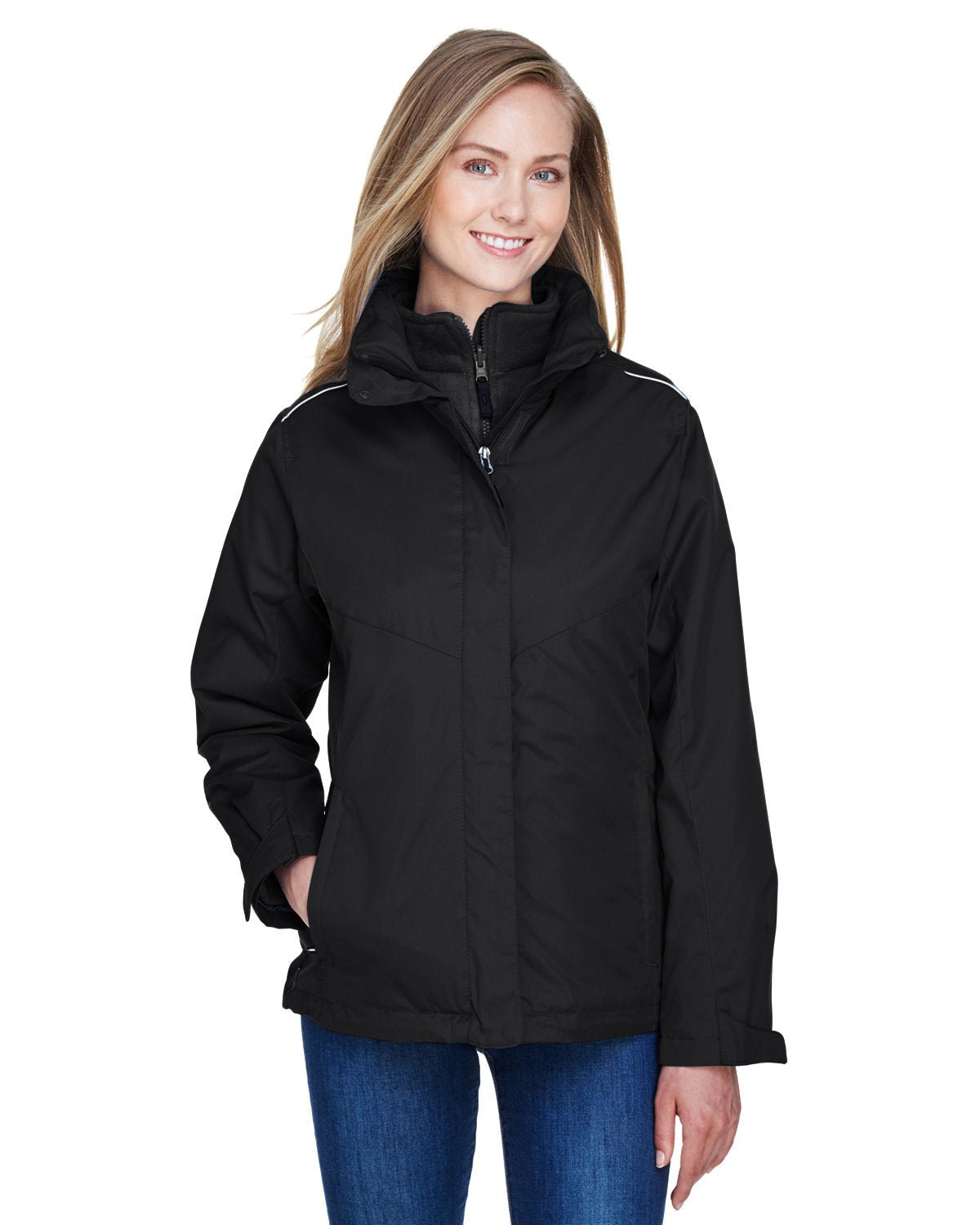 Core 365 78205 Ladies' Region 3-in-1 Jacket with Fleece Liner - Custom Decorated