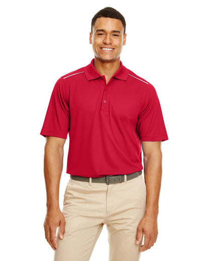 Core 365 88181R Men's Radiant Performance Pique Polo withReflective Piping