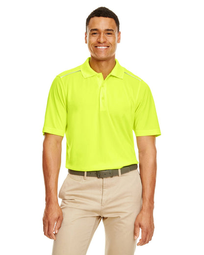 Core 365 88181R Men's Radiant Performance Pique Polo withReflective Piping