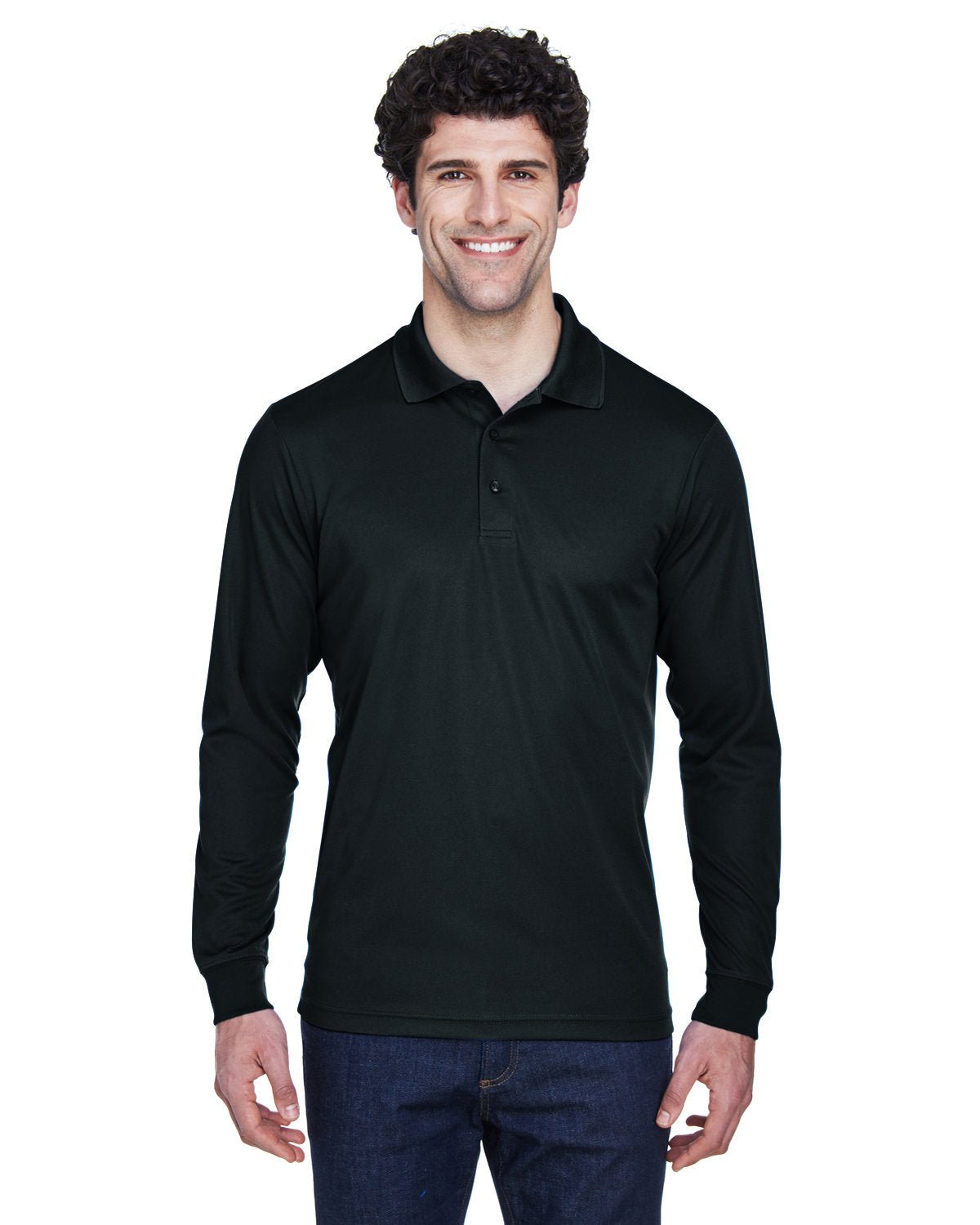 Core 365 88192 Men's Pinnacle Performance Long-Sleeve Piqu Polo - Custom Decorated