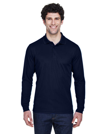 Core 365 88192T Men's Tall Pinnacle Performance Long-Sleeve Pique Polo