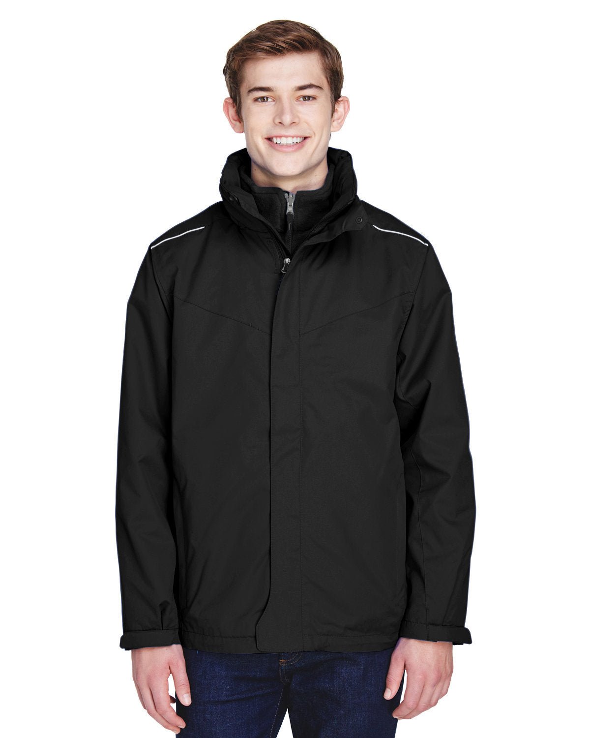 Core 365 88205T Men's Tall Region 3-in-1 Jacket with FleeceLiner - Custom Decorated