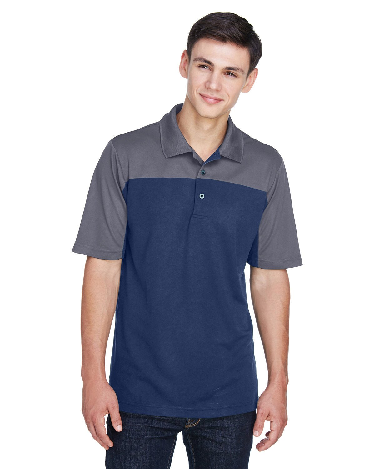 Core 365 CE101 Men's Balance Colorblock Performance Pique Polo