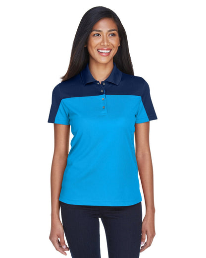 Core 365 CE101W Ladies' Balance Colorblock Performance Pique Polo