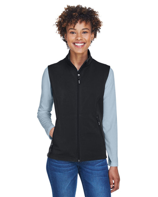 Core 365 CE701W Ladies' Cruise Two-Layer Fleece Bonded SoftShell Vest - Custom Decorated