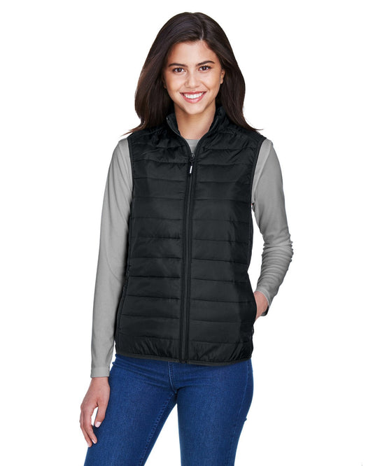 Core 365 CE702W Ladies' Prevail Packable Puffer Vest - Custom Decorated
