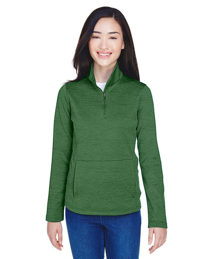 Devon & Jones DG798W Ladies' Newbury Mlange Fleece Quarter-Zip