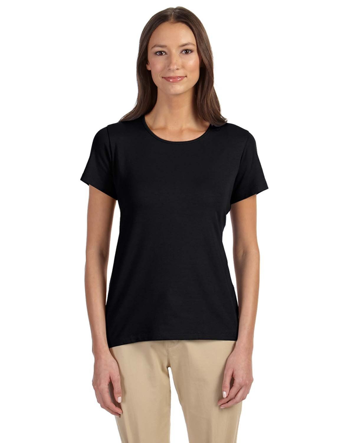 Devon & Jones DP182W Ladies' Perfect Fit Shell T-Shirt - Custom Decorated