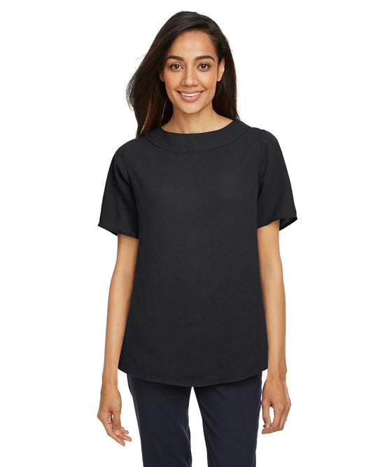 Devon & Jones DP613W Ladies' Perfect Fit Boat-Neck Blouse - Custom Decorated