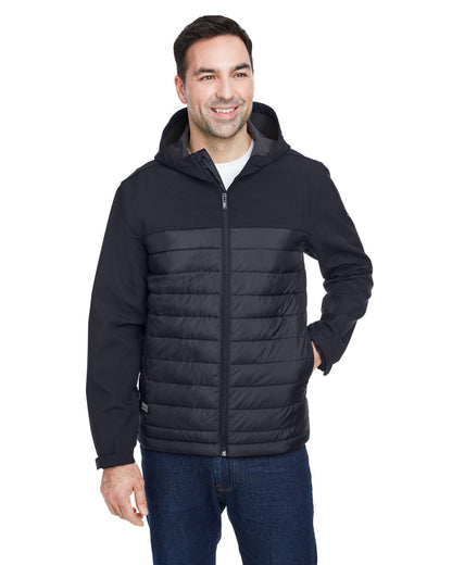 Dri Duck 5324 Men's Pinnacle Puffer Body Softshell Hooded Jacket - Custom Decorated