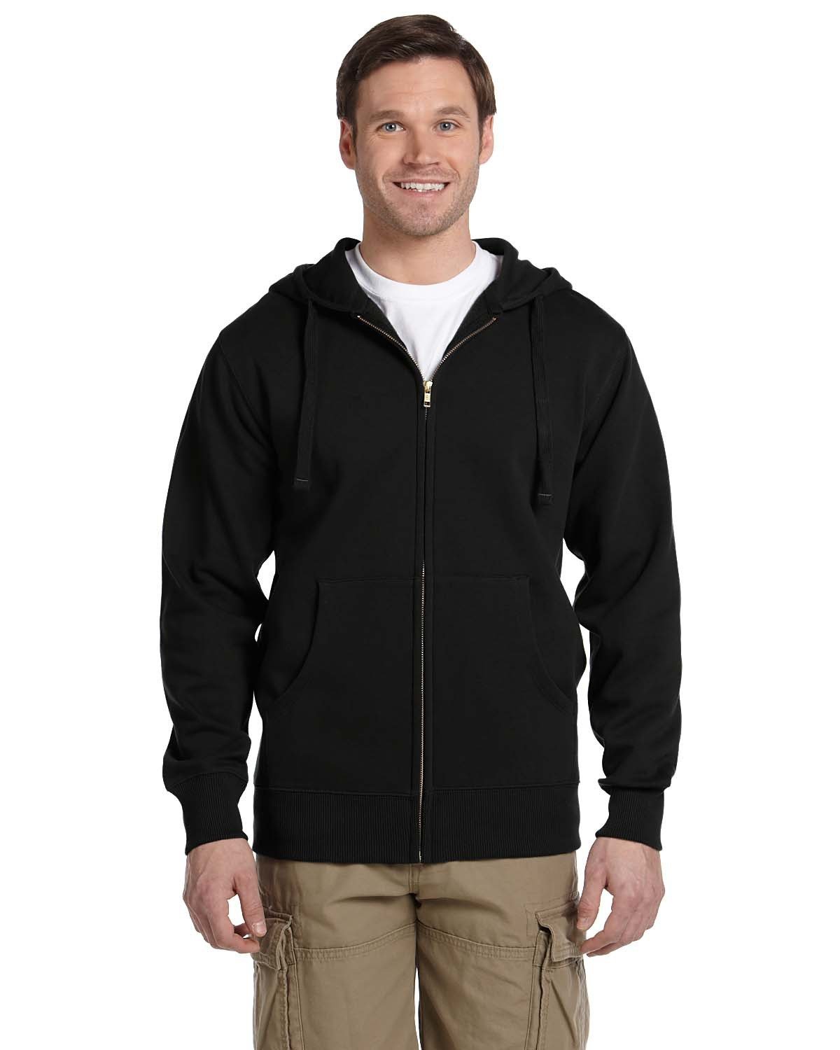 econscious EC5650 Men's Organic/Recycled Full-Zip Hooded Sweatshirt - Custom Decorated