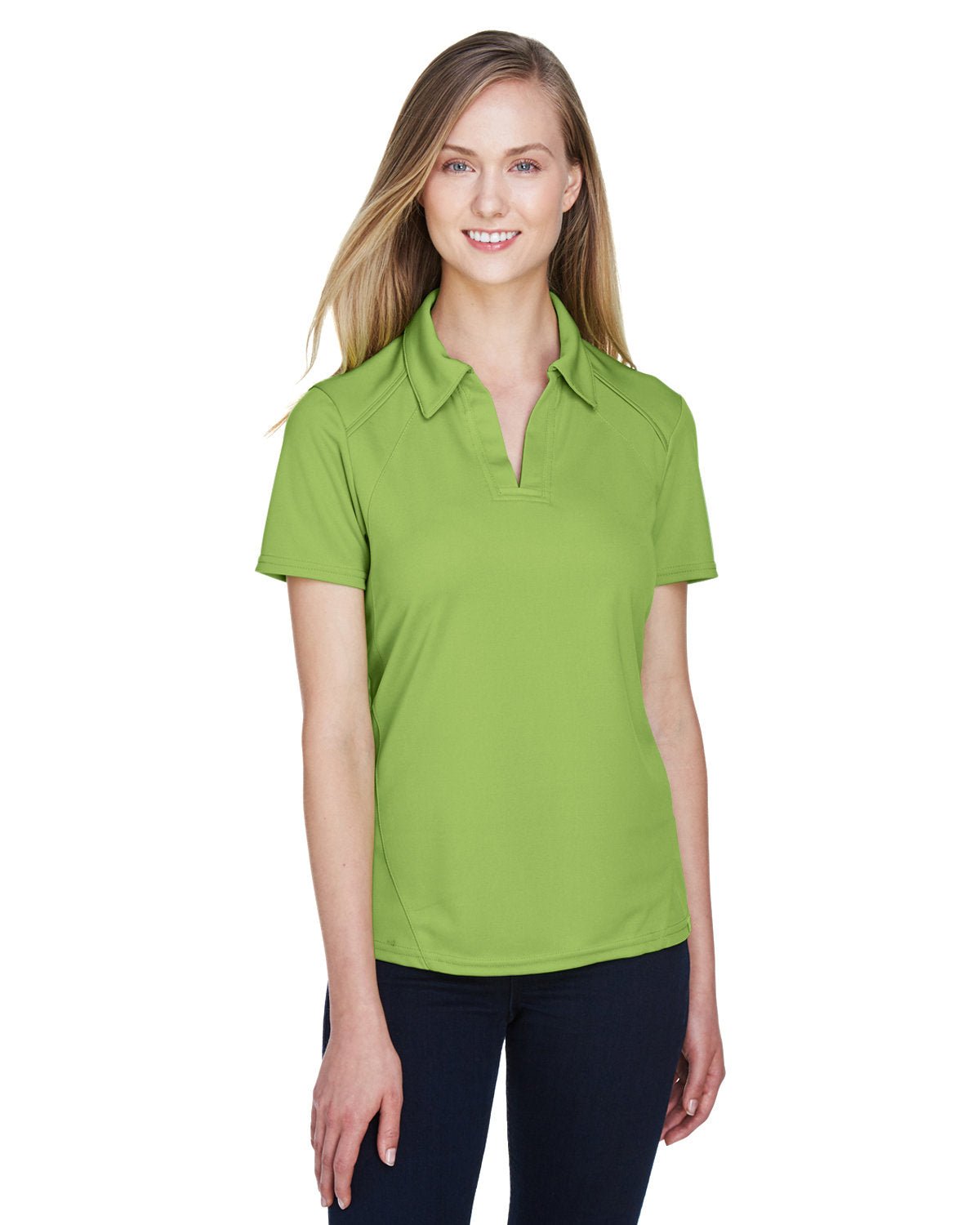 North End 78632 Ladies' Recycled Polyester Performance Piqué Polo
