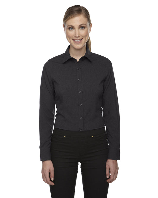 North End 78802 Ladies' Mlange Performance Shirt - Custom Decorated