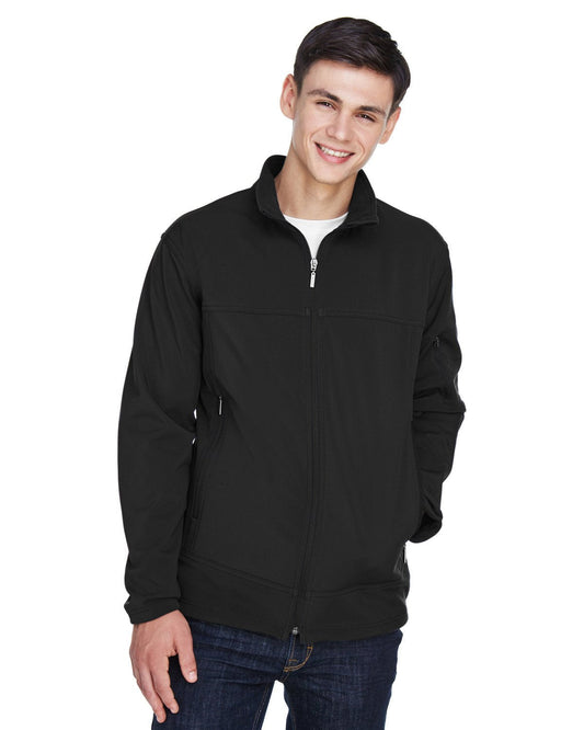 North End 88099 Men's Three-Layer Fleece Bonded Performance Soft Shell Jacket - Custom Decorated