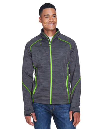 North End 88697 Men's Flux Mlange Bonded Fleece Jacket - Custom Decorated