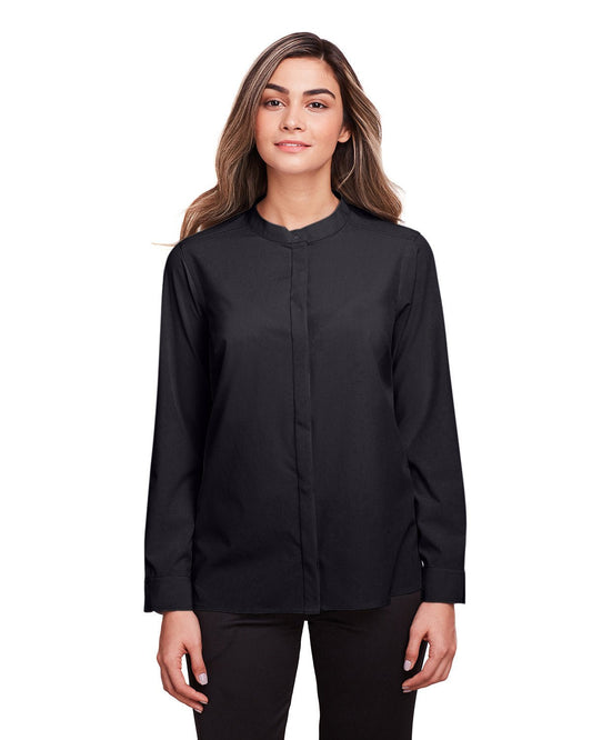 North End NE500W Ladies' Borough Stretch Performance Shirt - Custom Decorated