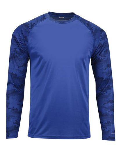 Paragon 216P Cayman Performance Camo Colorblocked Long Sleeve T-Shirt
