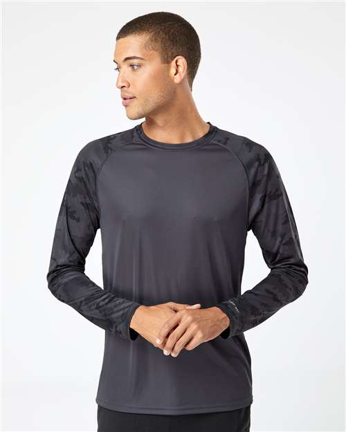 Paragon 216P Cayman Performance Camo Colorblocked Long Sleeve T-Shirt