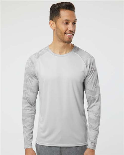 Paragon 216P Cayman Performance Camo Colorblocked Long Sleeve T-Shirt - Custom Decorated