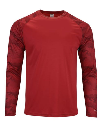 Paragon 216P Cayman Performance Camo Colorblocked Long Sleeve T-Shirt